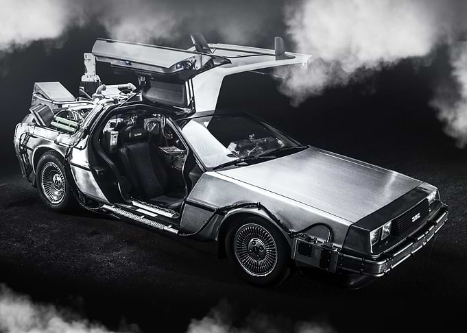 Delorean Car poster