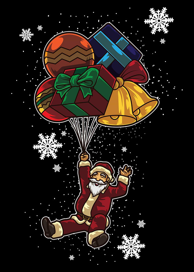 Santa Claus With Balloons