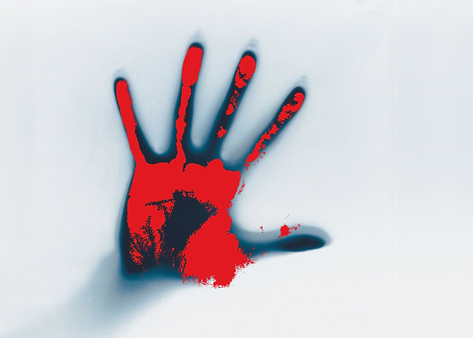 hand red