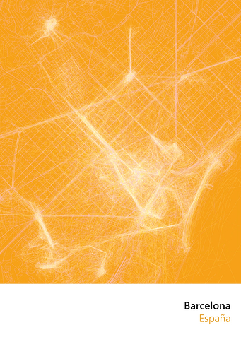 City Art Map of Barcelona