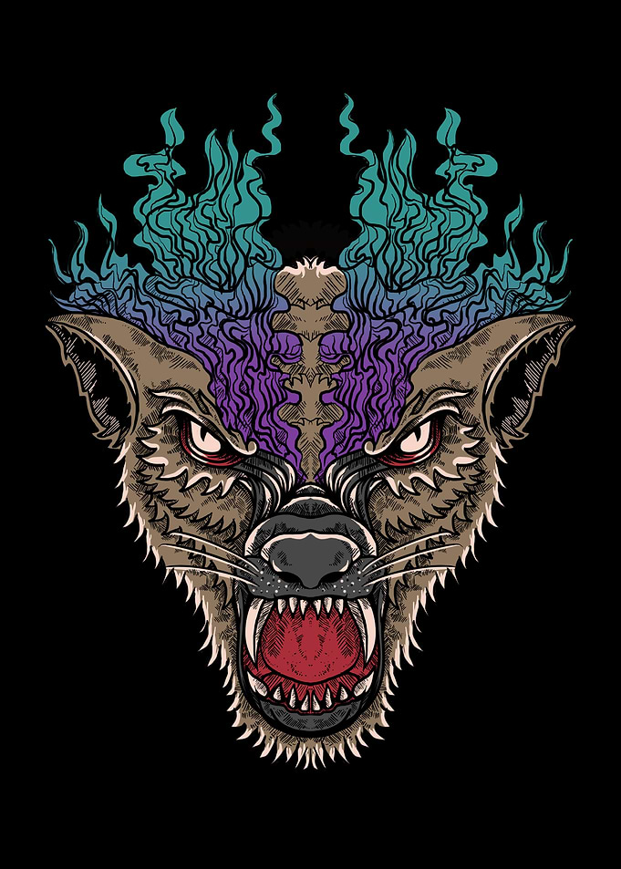 Wolf On Fire