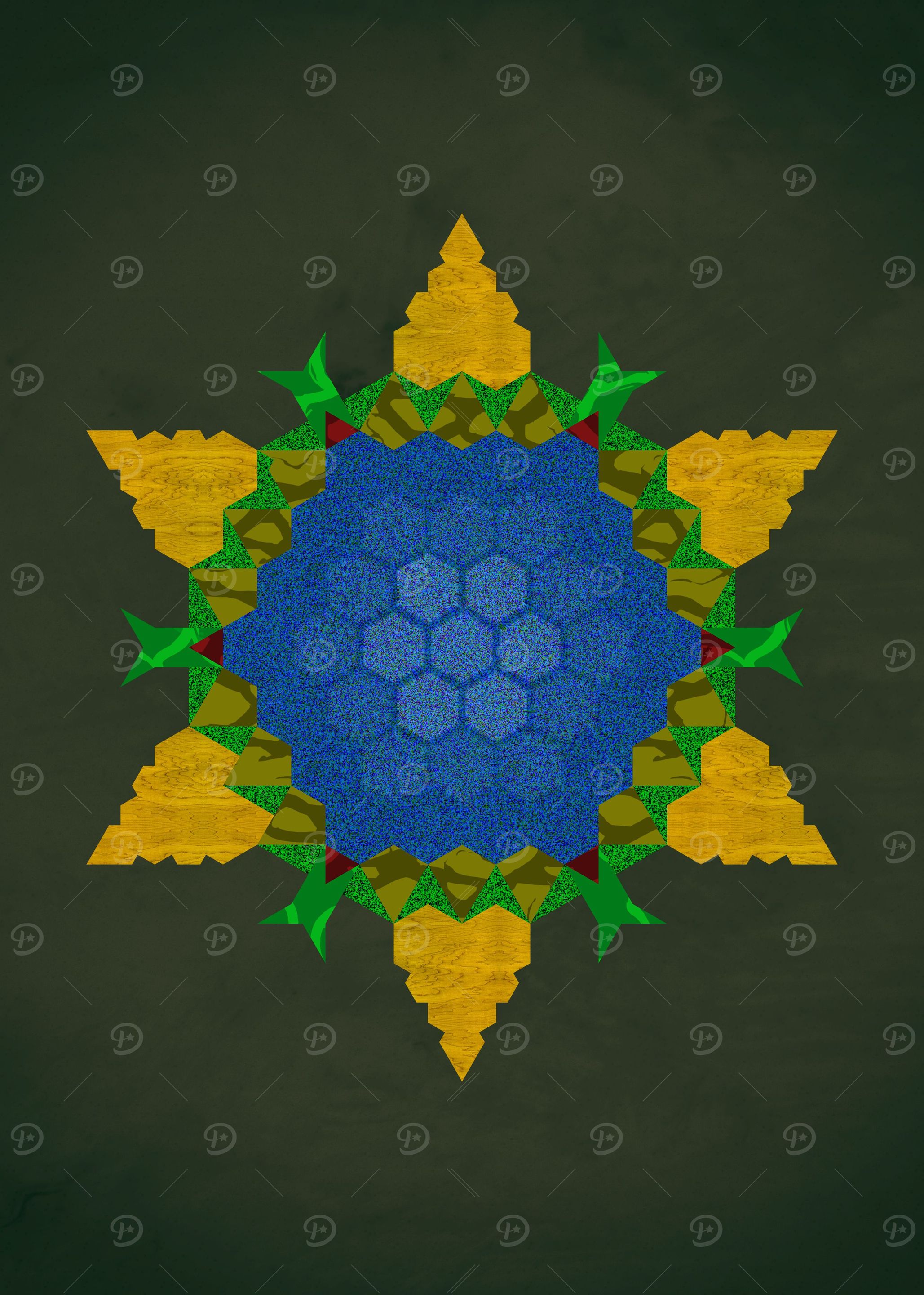 Big blue flower