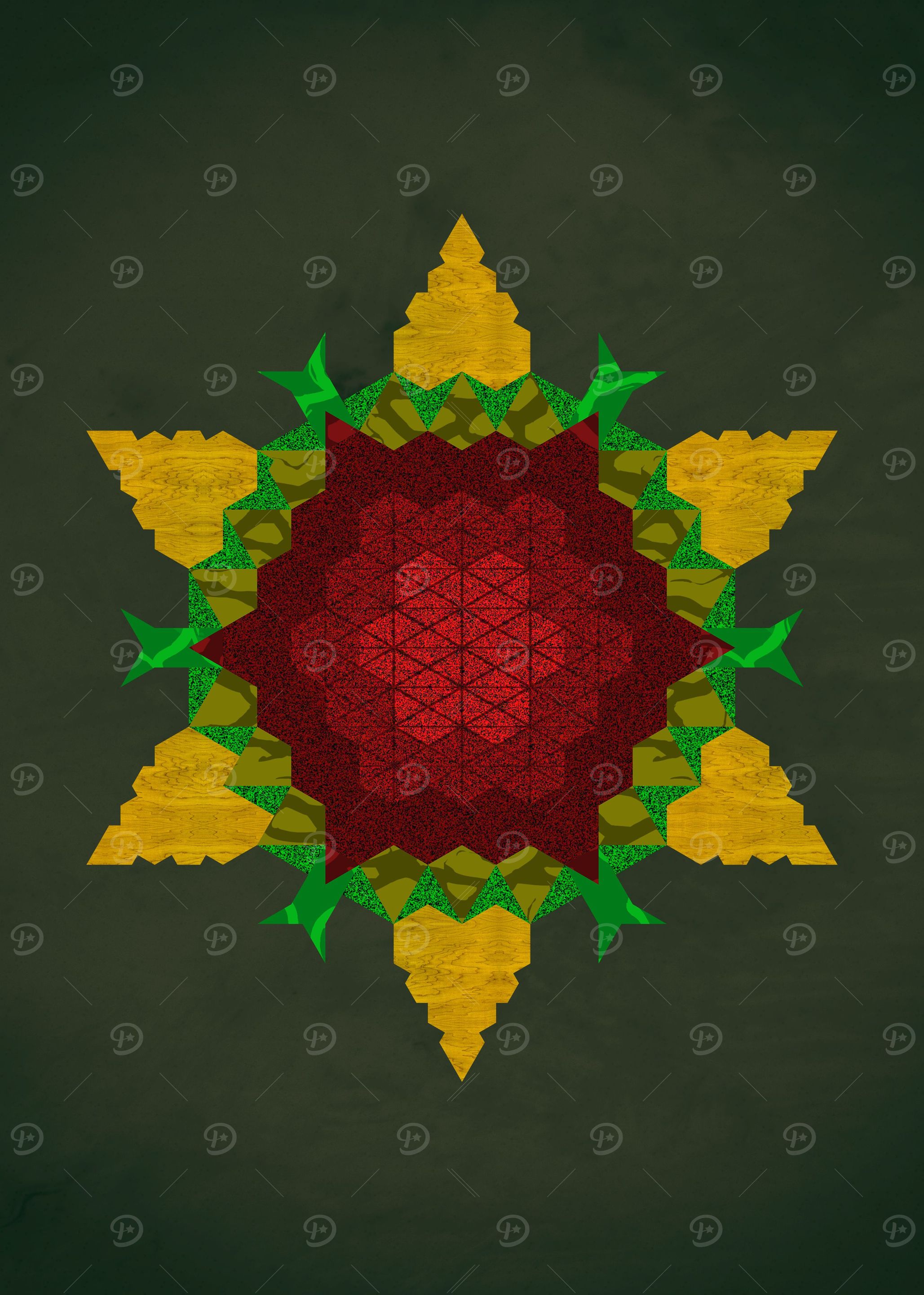 Big red flower