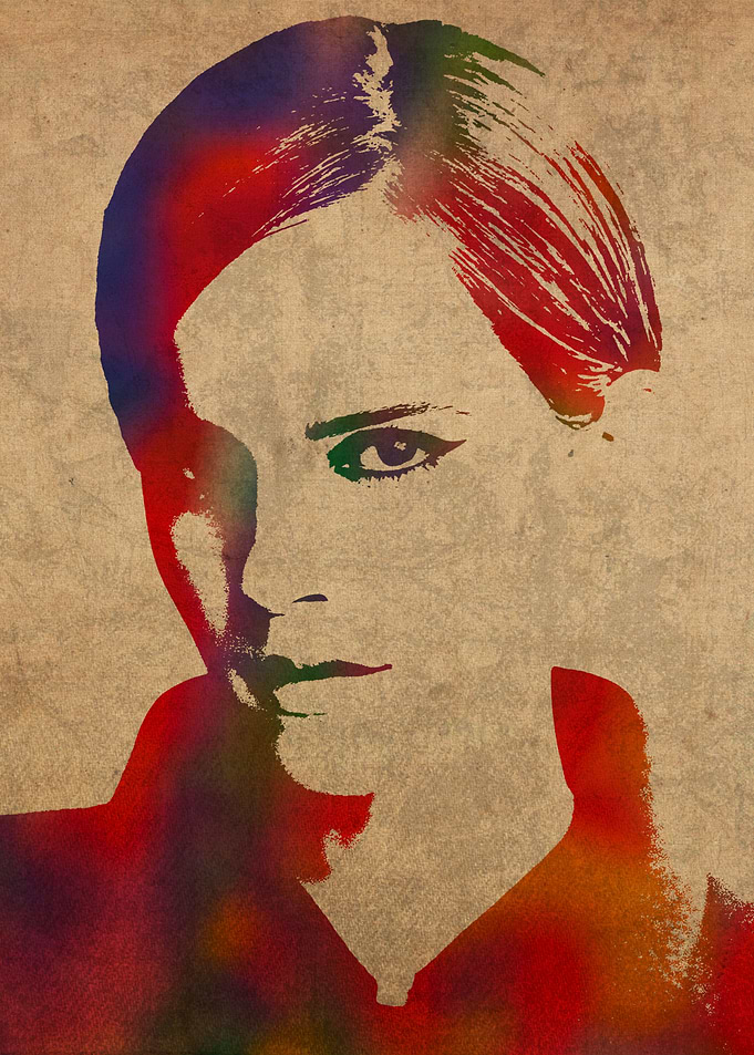 Emma Watson Watercolor Art