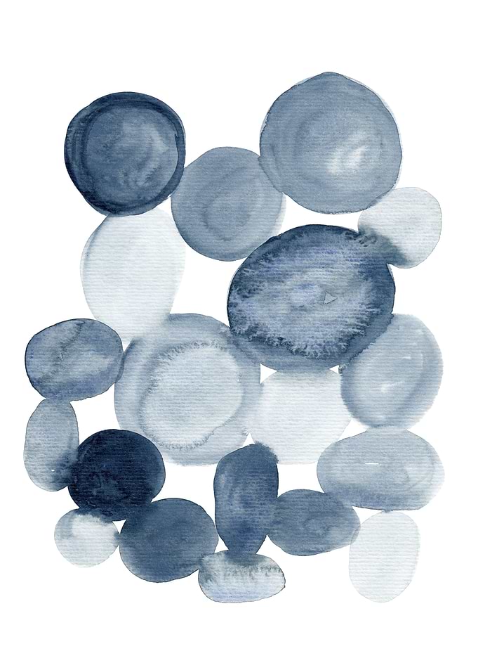 Pebbles Watercolor