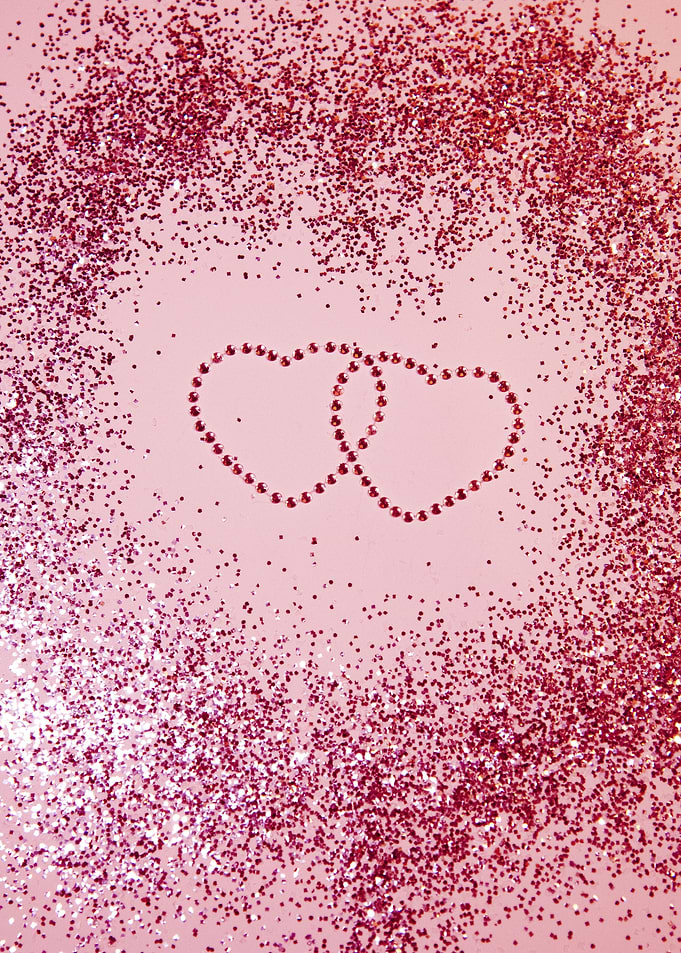 Sparkling Glitter Hearts 2