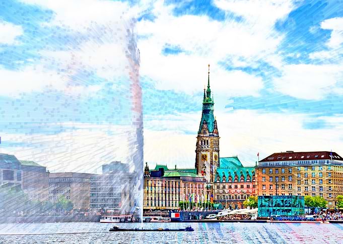 Fountain on Binnenalster