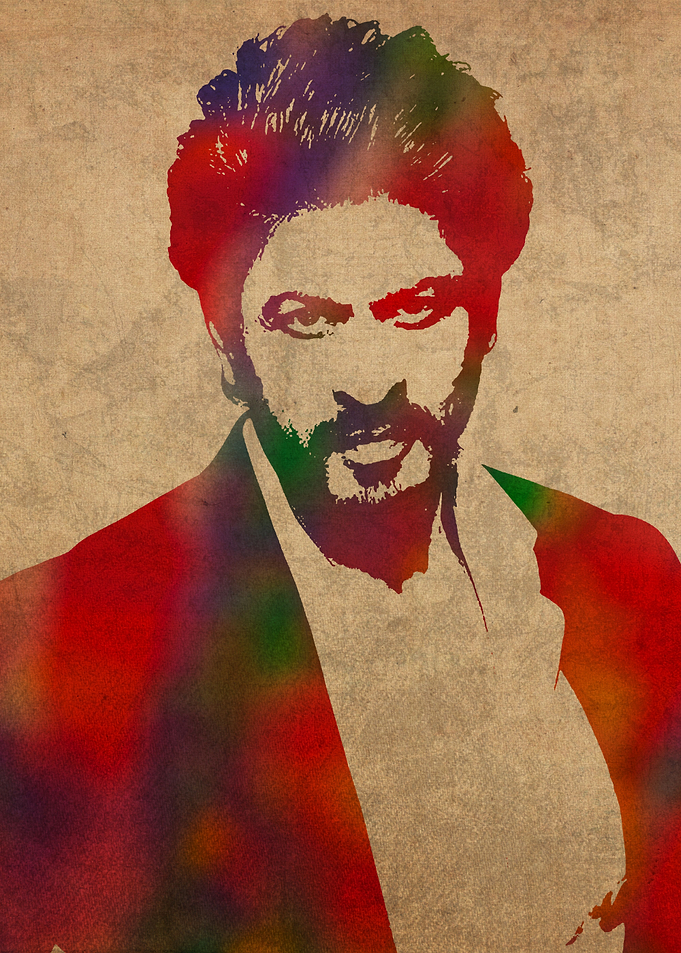 Shah Rukh Khan Watercolor