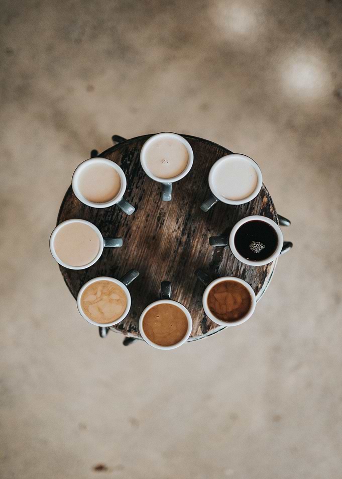 Coffee cups hot drinks