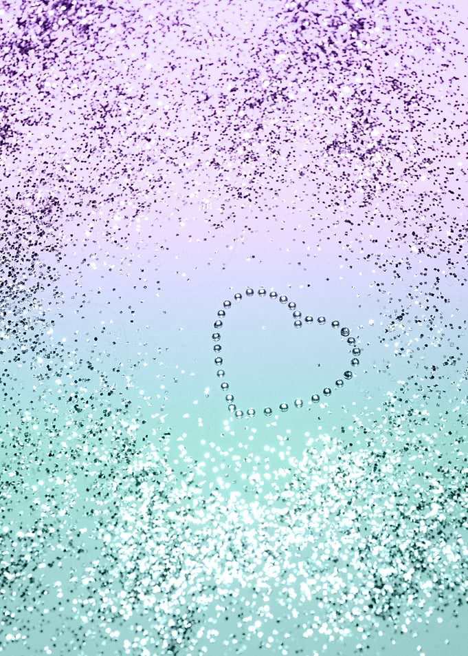 MERMAID Glitter Heart 1