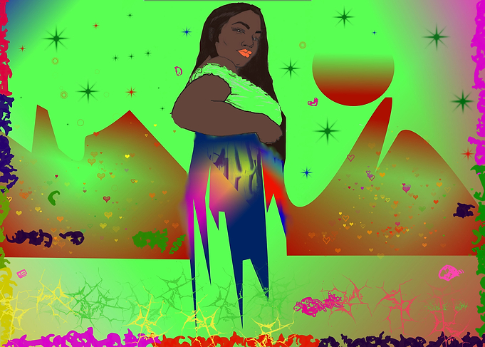 Black girl Young with su