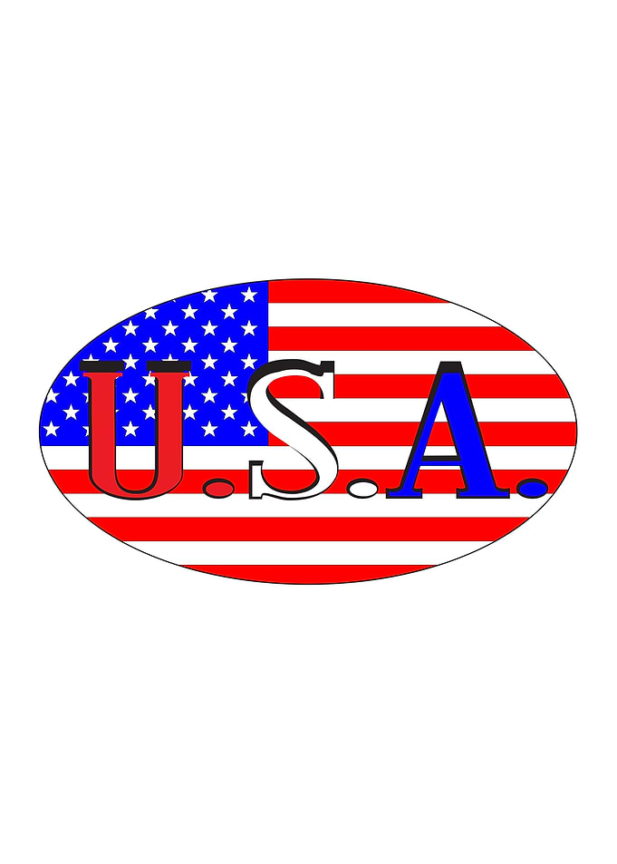 USA Isolated Rugby Ball