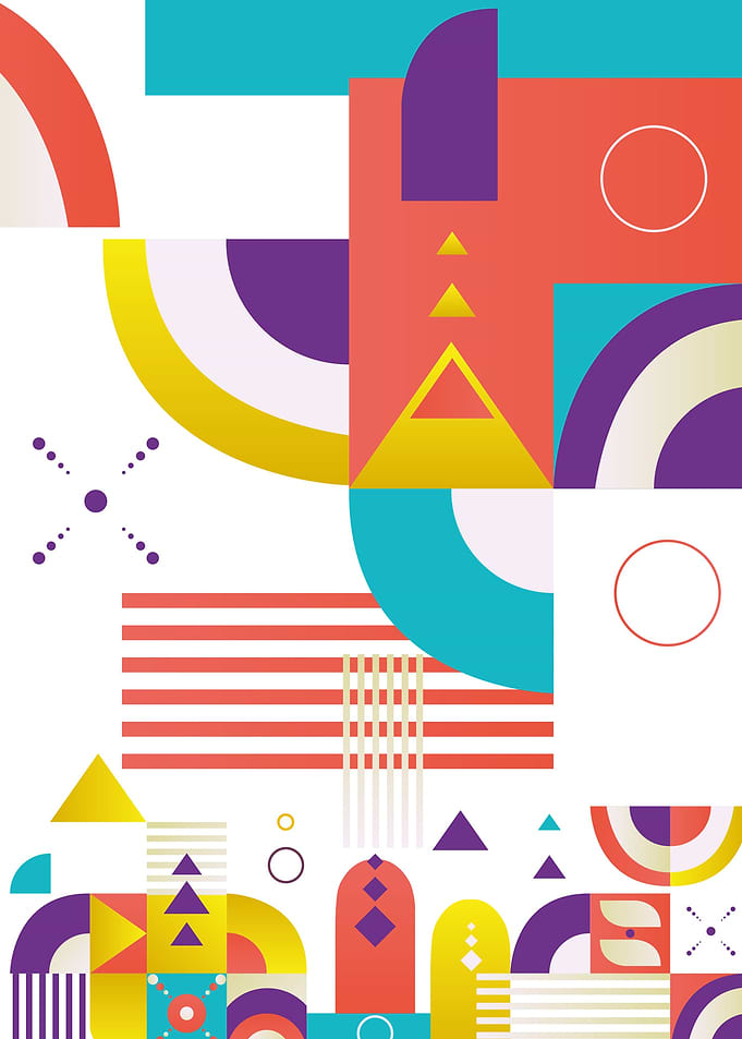 retro abstract art