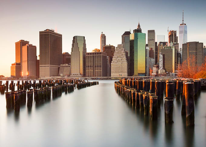 Manhattan Skyline Sunset
