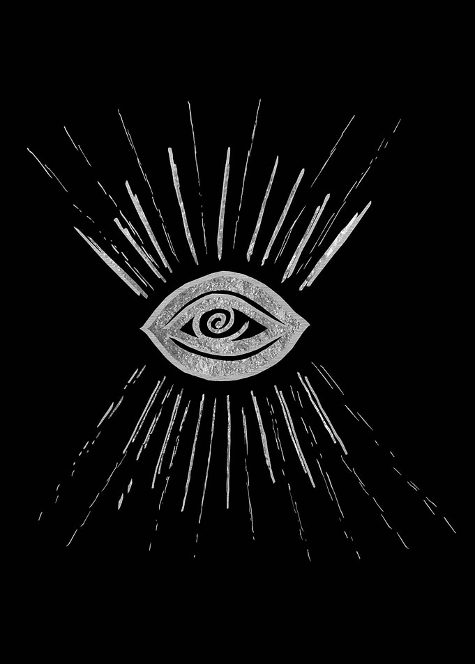 Evil Eye Silver Black 1