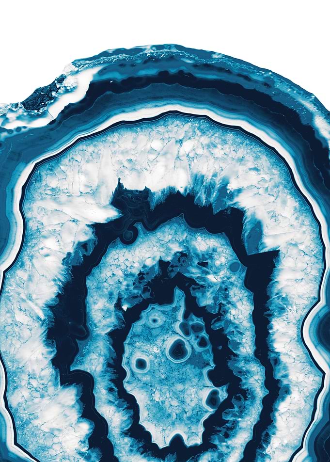 Blue White Agate 1