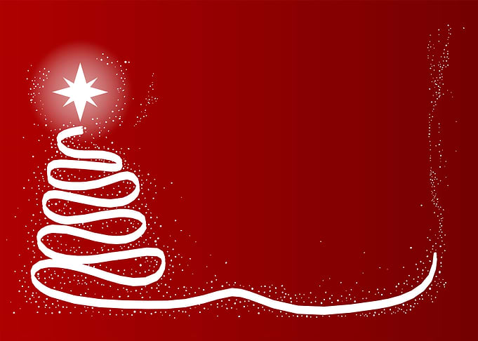 Red Scrible Christmas Tree