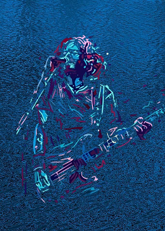 Musician with A Guitar