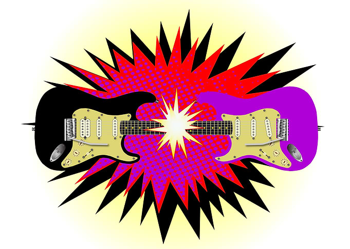 Cartoon Electric Guitar