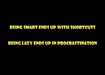 Smart or lazy