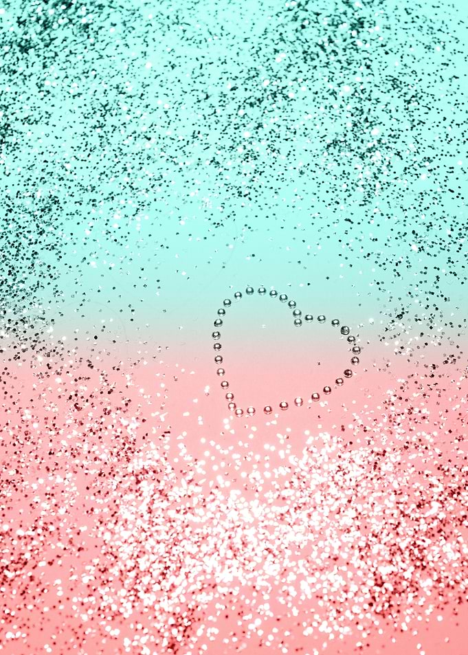 Summer Glitter Heart 1