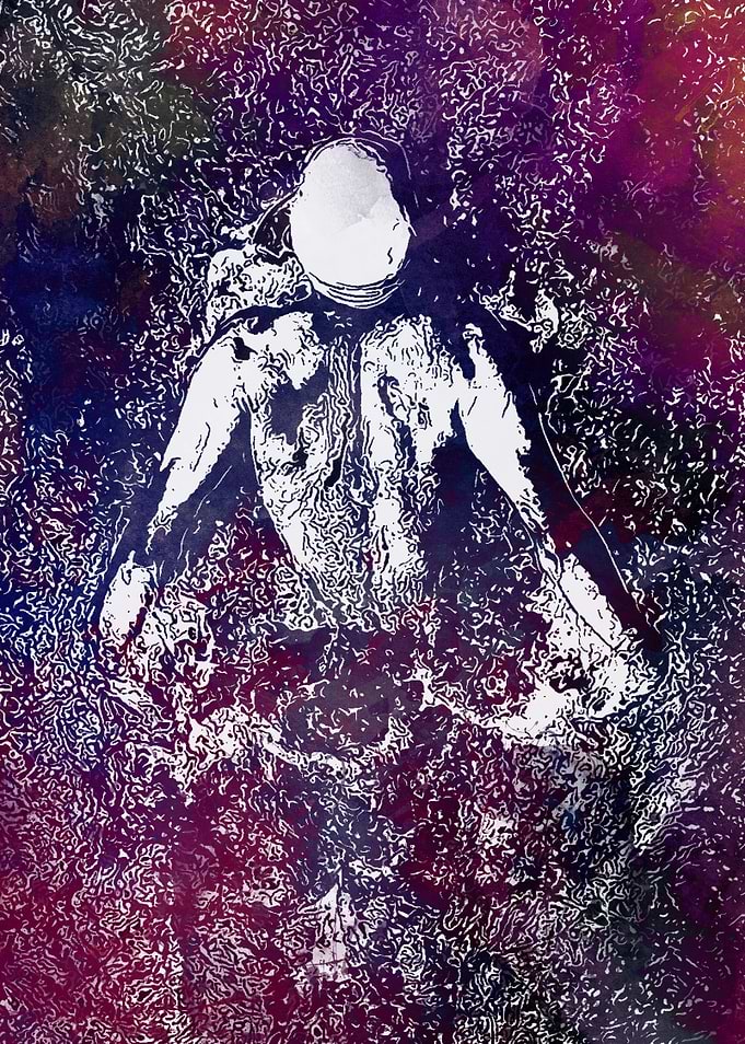 Swimmer sport art