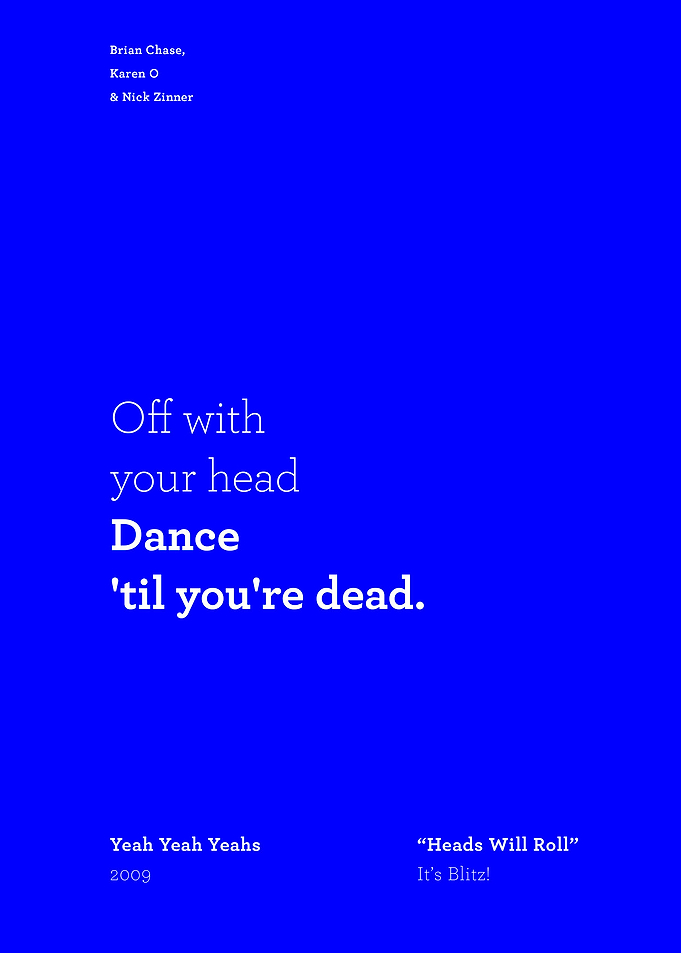 Heads Will Roll YYYs