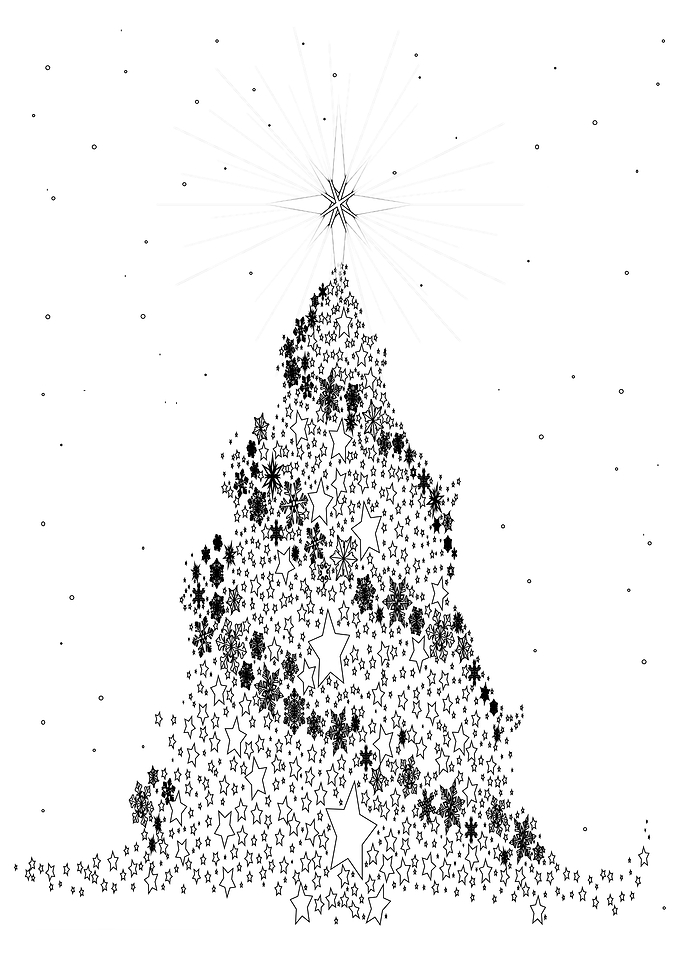 White Christmas Tree