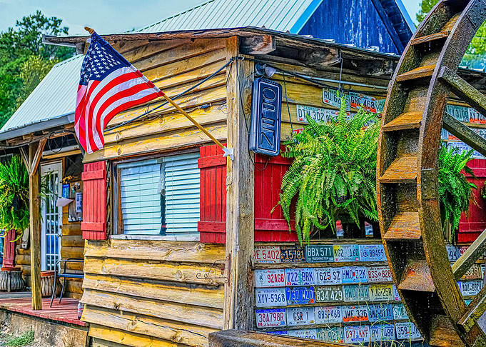 Flag Tags and Water Wheel