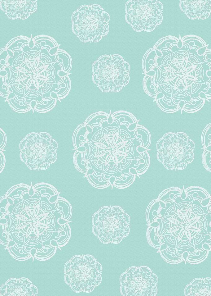 Mint Romantic Mandala 2