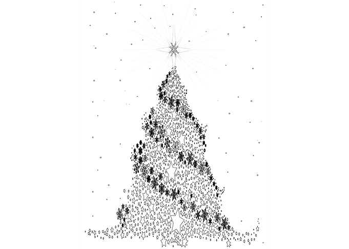 White Christmas Tree