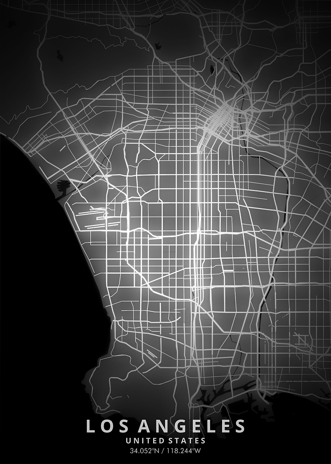Los Angeles Map Posters