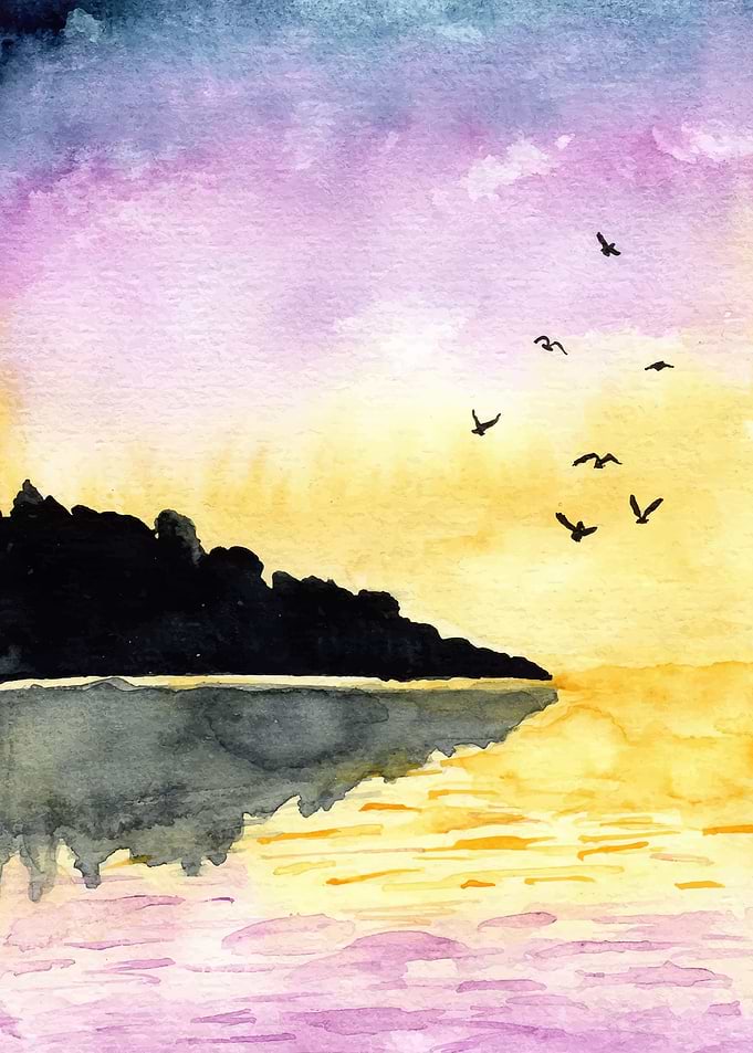 Sunset Birds