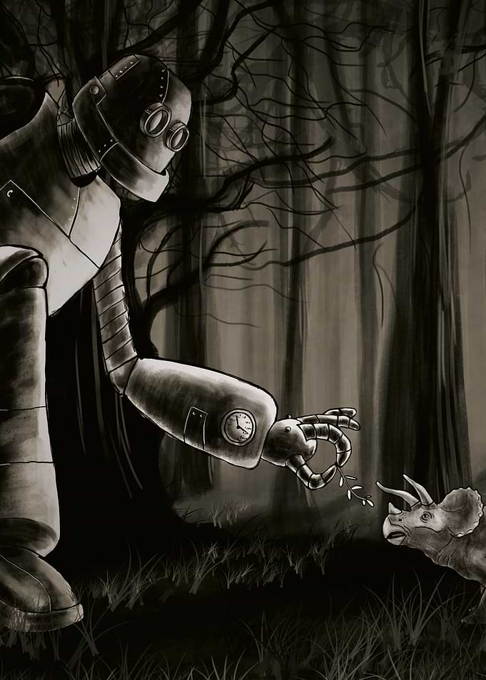 Robot and the Dinosaur