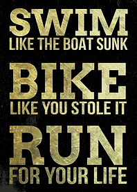 SWIM BIKE RUN TRHIATHLON