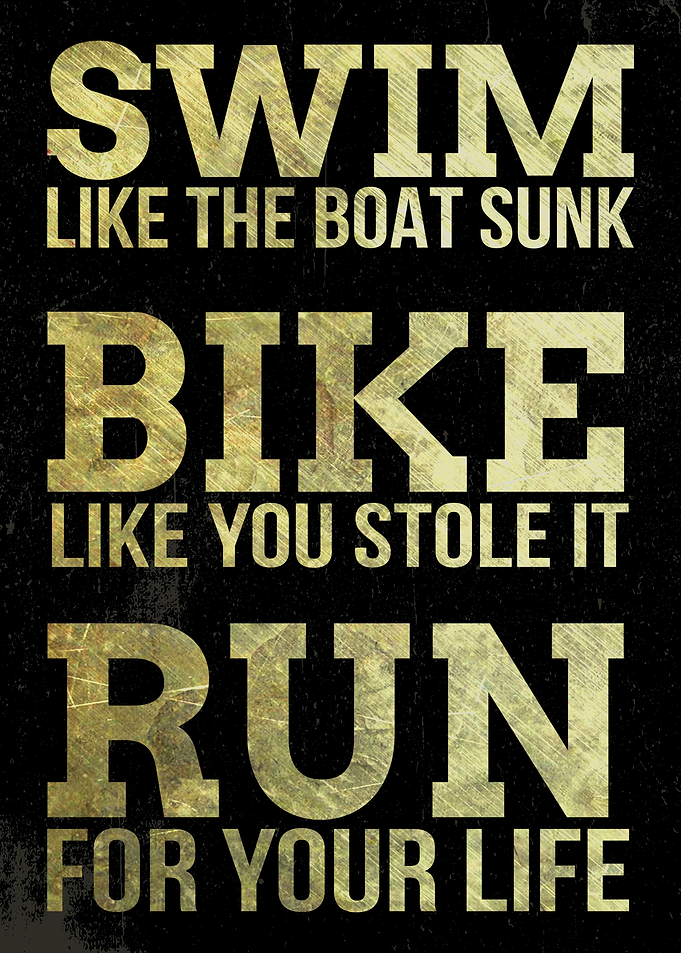 SWIM BIKE RUN TRHIATHLON