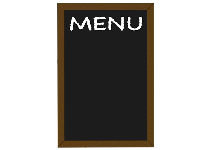Chalkboard Menu