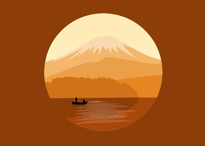 Sunset Mountain Landscape