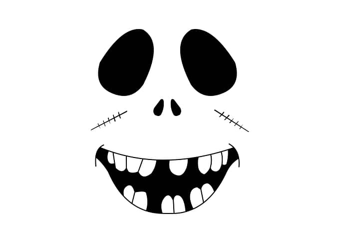 Smiling Zombie Face