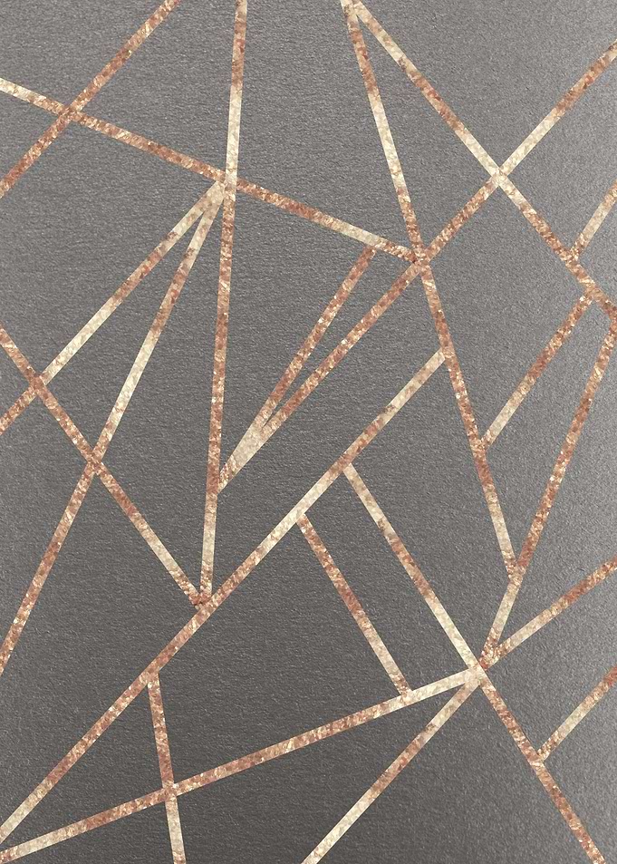 Gray Rose Gold Geo 1