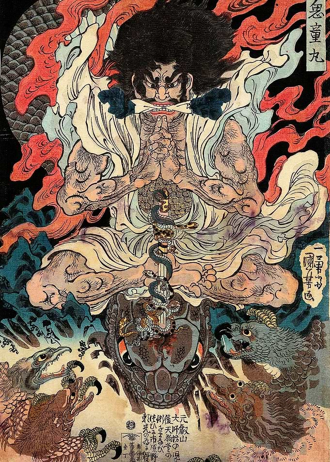 Kidomaru and the Tengu