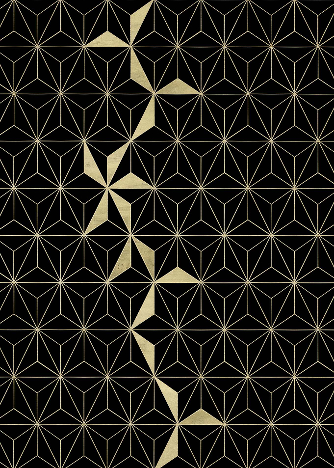 Gold Flower Geo Glam 1