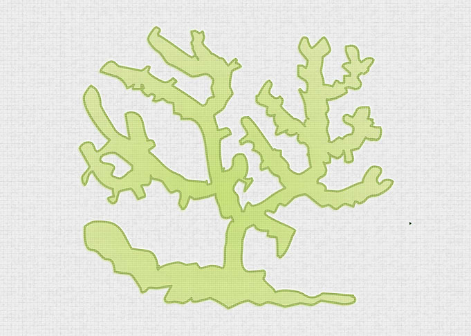 Green Coral reef