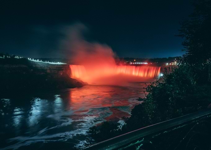 Niagara Falls at Night