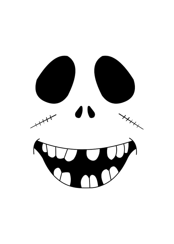 Smiling Zombie Face