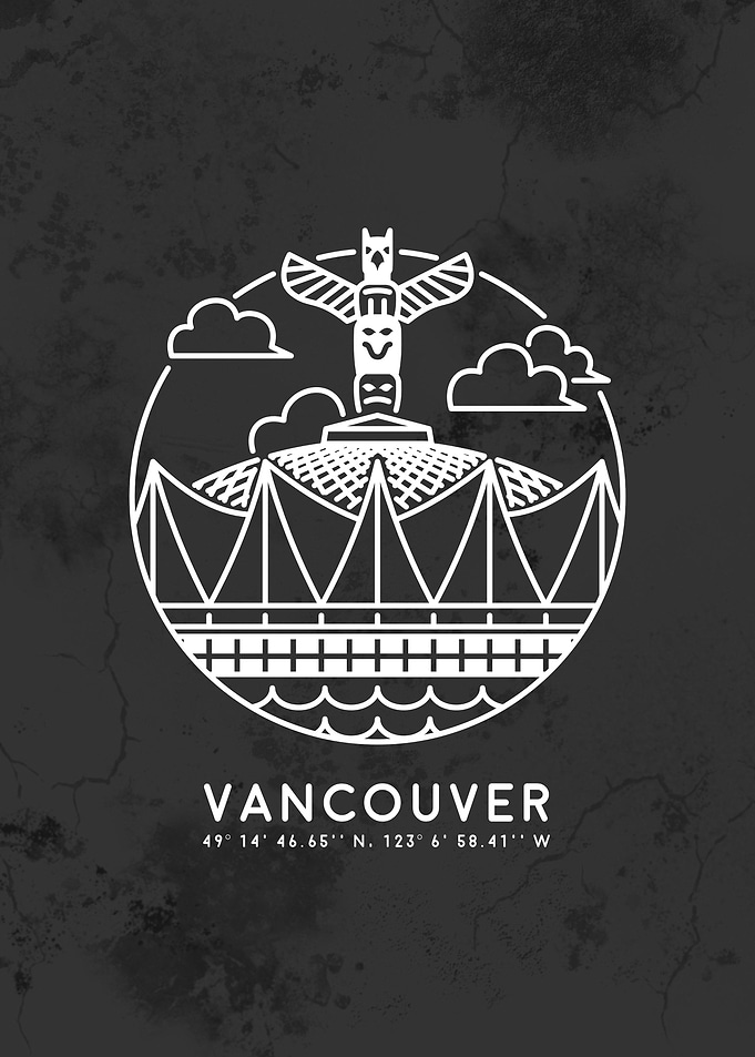 Vancouver Line Art