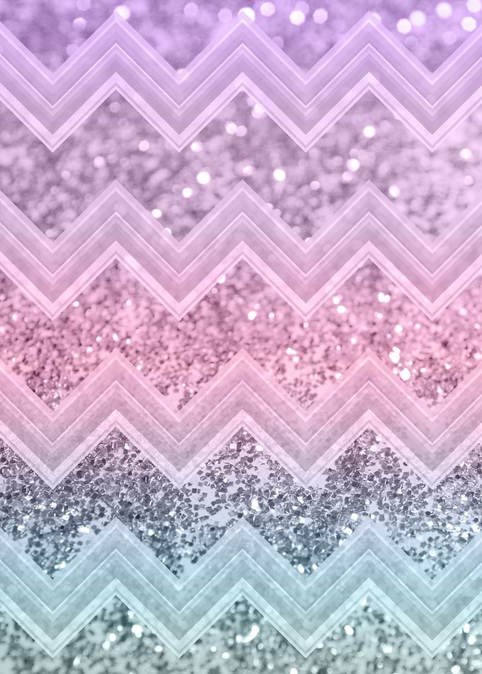 Unicorn Glitter Chevron 1