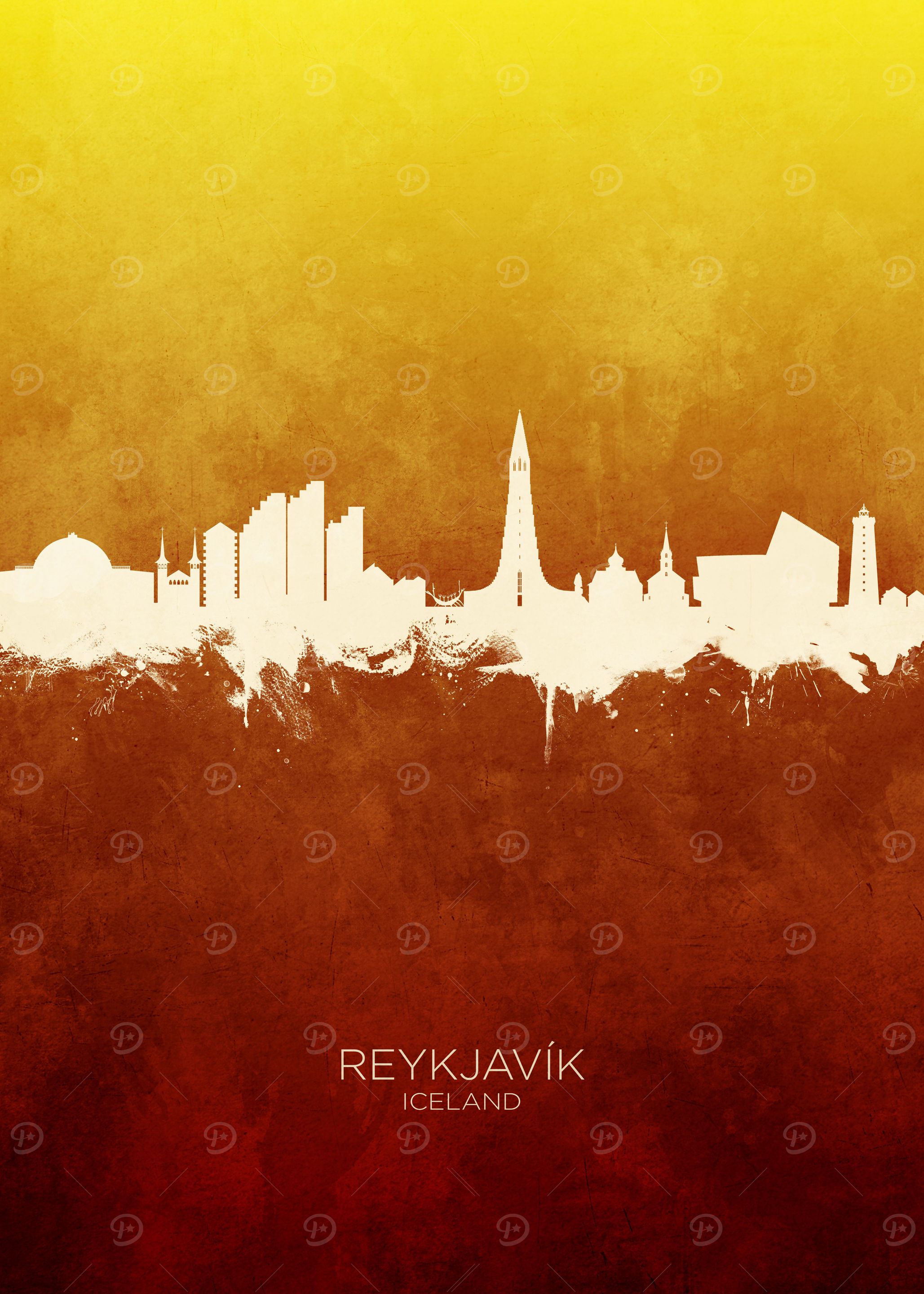 Reykjavik Iceland Skyline