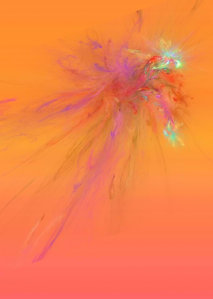 Comet in a Sorbet Sky