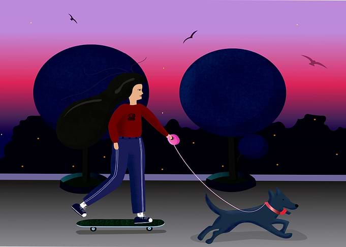 An evening walk